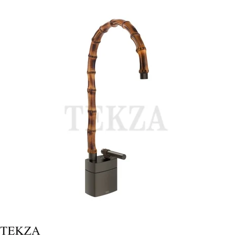Gessi Jacqueline Смеситель для раковины средний, без донного клапана 77033-707, black хром Brush