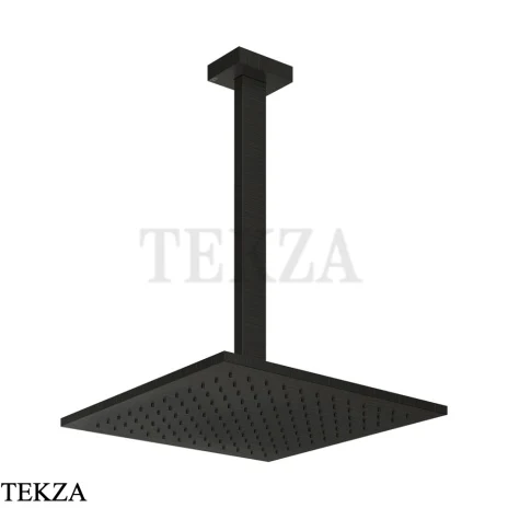 Gessi Rettangolo shower Верхний душ с потолочным кронштейном под размер 15199-187, Aged Bronze