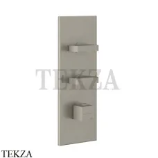 Gessi Rettangolo Wellness Термостат 2 выхода, внешняя часть 43024-149, Finox Brushed Nickel