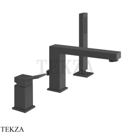 Gessi RETTANGOLO K Смеситель для ванны на 3 отверстия 53037-299, Black XL