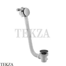 FIMA Carlo Frattini Сливной гарнитур для ванны с наполнением F2003ERCN, Black chrome