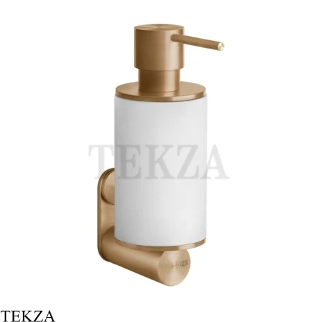 Gessi 316 ACCESSORIES Дозатор для жидкого мыла или лосьона, композит белый 54713-726, Warm Steel Brushed PVD