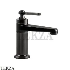 Gessi VENTI20 Смеситель для раковины, с донным клапаном 65001-706, Black Metal
