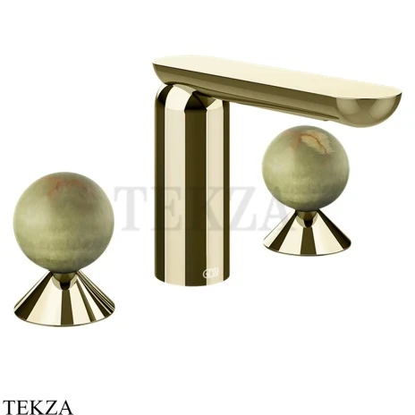 Gessi Perle Смеситель для раковины на 3 отв., без гарнитура 74555-710, шампань глянец