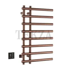 Boheme Uno Полотенцесушитель электрический круглый сухой 722-CB, Copper Brushed