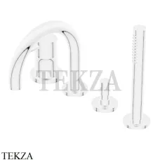 Ritmonio Diametro35 S Смеситель для ванны с гарнитуром PR52EG202 C03, белый матовый