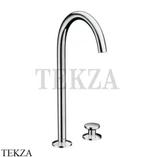 Axor ONE Смеситель для раковины Select 260, гарнитур Push‑Open 48060000, хром глянец