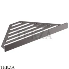 Hansgrohe AddStoris Полка-решетка угловая в душевую зону 41741340, черный хром brushed