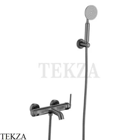 Boheme ETERNA Смеситель для ванны, с душевым гарнитуром 173-GM, Gun Metall