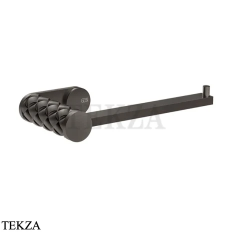Gessi Pelle Tresse Держатель туалетной бумаги без крышки, 78555-707, Black Metal Brushed PVD