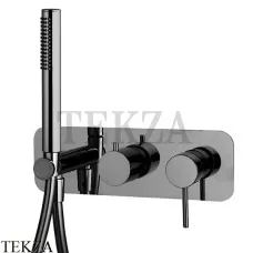FIMA Carlo Frattini Spillo UP Смеситель для душа, 2 потока, с гарнитуром, F3049WX2CN, Black chrome