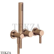 Gessi INCISO SHOWER Смеситель для душа с гарнитуром 58345-726, Warm Bronze Br.