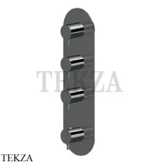 Newform XT Термостат для душа на 3 потока, внешняя часть, 67603E.M0.077, Carbon satin
