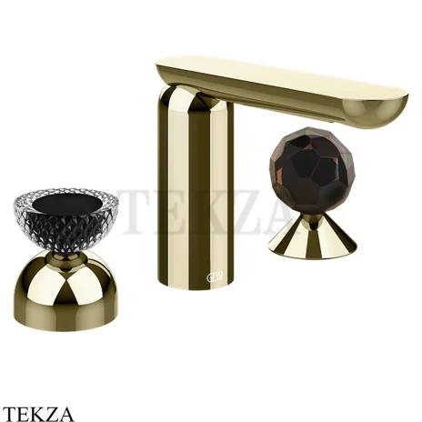Gessi Perle Смеситель для раковины на 3 отв., без гарнитура 74728-710, шампань глянец