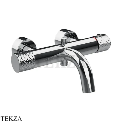 Gessi Habito INTRECCIO Термостатический смеситель для ванны с изливом 70113-031, хром глянец