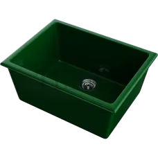 Omoikiri Okinoshima 61-U/I Кухонная мойка Natceramic прямоугольная 4911263 royal green глянцевый