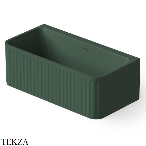 Dea Design Stripes Ванна отдельностоящая пристенная 160x80 Solid Surface DD8805 1600 11, Dark Green №11
