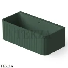 Dea Design Stripes Ванна отдельностоящая пристенная 160x80 Solid Surface DD8805 1600 11, Dark Green №11