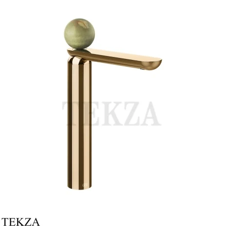 Gessi Perle Смеситель для раковины высокий, с донным клапаном 74553-735, бронза глянец