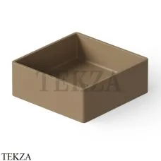 Dea Design Washbasins Раковина настольная квадратная Solid Surface DD9008 400 2, Light Camel №2