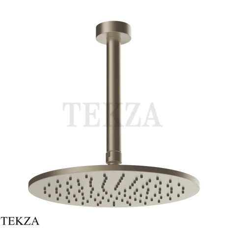 Gessi ANELLO Верхняя лейка с потолочным кронштейном под размер 63350-149, Finox Brushed Nickel