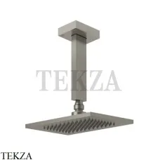 Gessi Rettangolo shower Верхний душ с потолочным кронштейном 20151-149, Finox Brushed Nickel