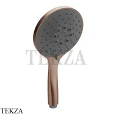 Gessi Shower Душевая лейка 3-х позиционная с черным диском 14378-708, Copper Brushed