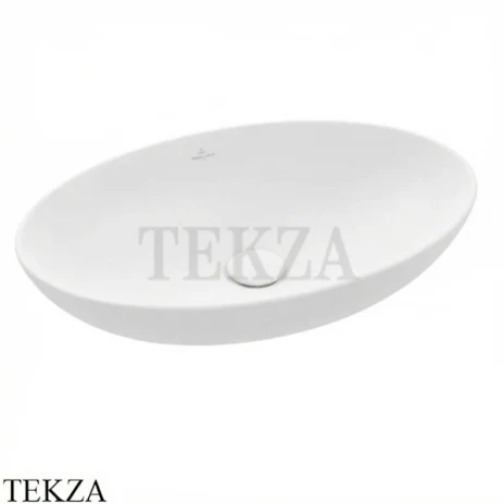 Villeroy & Boch Loop&Friends Раковина накладная, с переливом 4A4700RW, цвет-Stone White