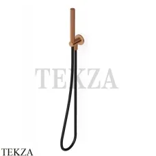Zucchetti Душевой гарнитур, стержневая лейка, вывод Z93930.P91, brushed copper PVD
