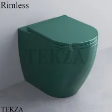 Cielo Smile Унитаз напольный 53, без ободка, сиденье с микролифтом SMVASK SM, Smeraldo