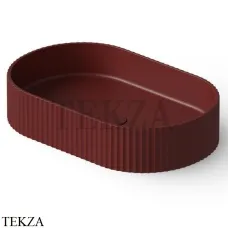 Dea Design Washbasins Раковина настольная 55х35 Solid Surface DD9811 550 17, Red Wine №17