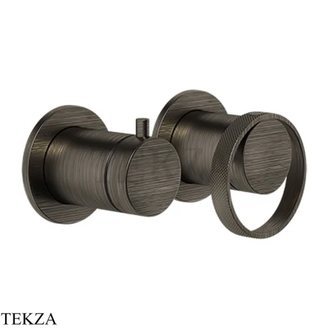 Gessi ANELLO Смеситель для душа с переключателем 2 потока ванна-душ 63380-187, Aged Bronze