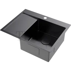 Omoikiri Akisame 65-R Кухонная мойка нерж. сталь с левым крылом 65-R-GM 4973098 вороненая сталь Omoikiri Akisame 65-R Кухонная мойка нерж. сталь с левым крылом 65-R-GM 4973098 вороненая сталь
