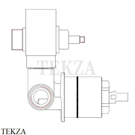 Nicolazzi Встраиваемая часть смесителя для внеш.частей С3796 (кроме EXT)
