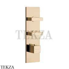 Gessi Rettangolo Wellness Термостат 2 выхода, внешняя часть 43024-735, Warm Bronze
