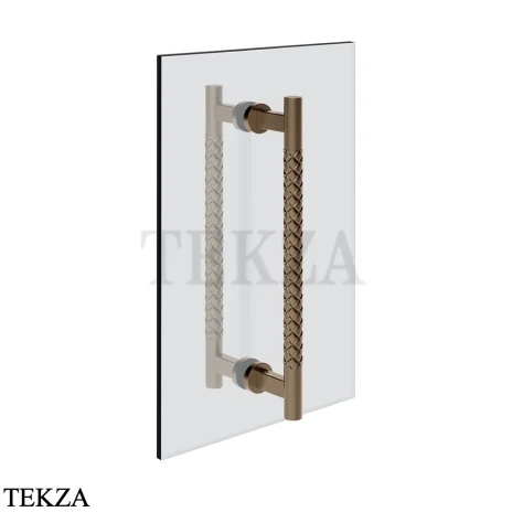 Gessi Pelle Tresse Полотенцедержатель для крепления на стекло, 30 см 78631-761, Coffee Bronze Brushed PVD
