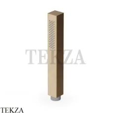 Zucchetti Ручной душ однорежимный стержневой квадратный Z94748.P31, brushed british gold PVD