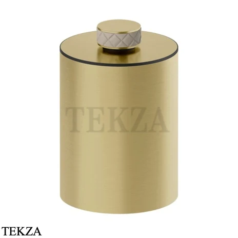 Gessi Pelle Tresse Ведерко, корзина для мусора, 78690-435, Crème/ Brass Br. PVD