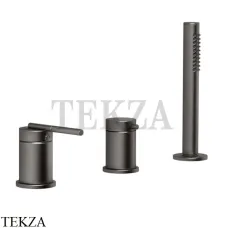 Gessi INGRANAGGIO Смеситель для ванны, без излива 63547-707, Black Metal Brushed