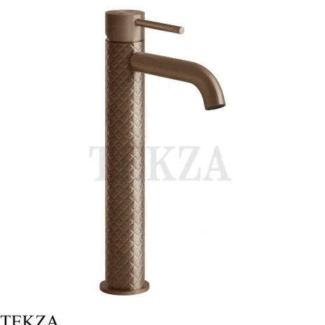 Gessi 316 INTRECCIO Смеситель для раковины высокие, без сливного гарнитура 54109-708, Copper Brushed PVD