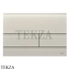 TECE Square II Панель смыва для унитаза, матовое стекло 9240827, бежевый матовый
