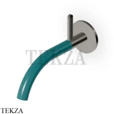 Zucchetti Isy22 Смеситель для раковины прогрессивный, внешняя часть ZIS2815.C51V5, brushed metal black-зеленый