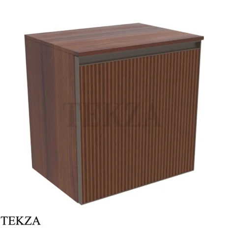 Flaminia Cubika тумба под раковину подвесная 50×37×50 см, 1 ящик, орех Noce Greca
