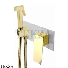 Boheme Q.2 Гигиенический душ со смесителем, комплект 147-CRG.2, Хром-золото