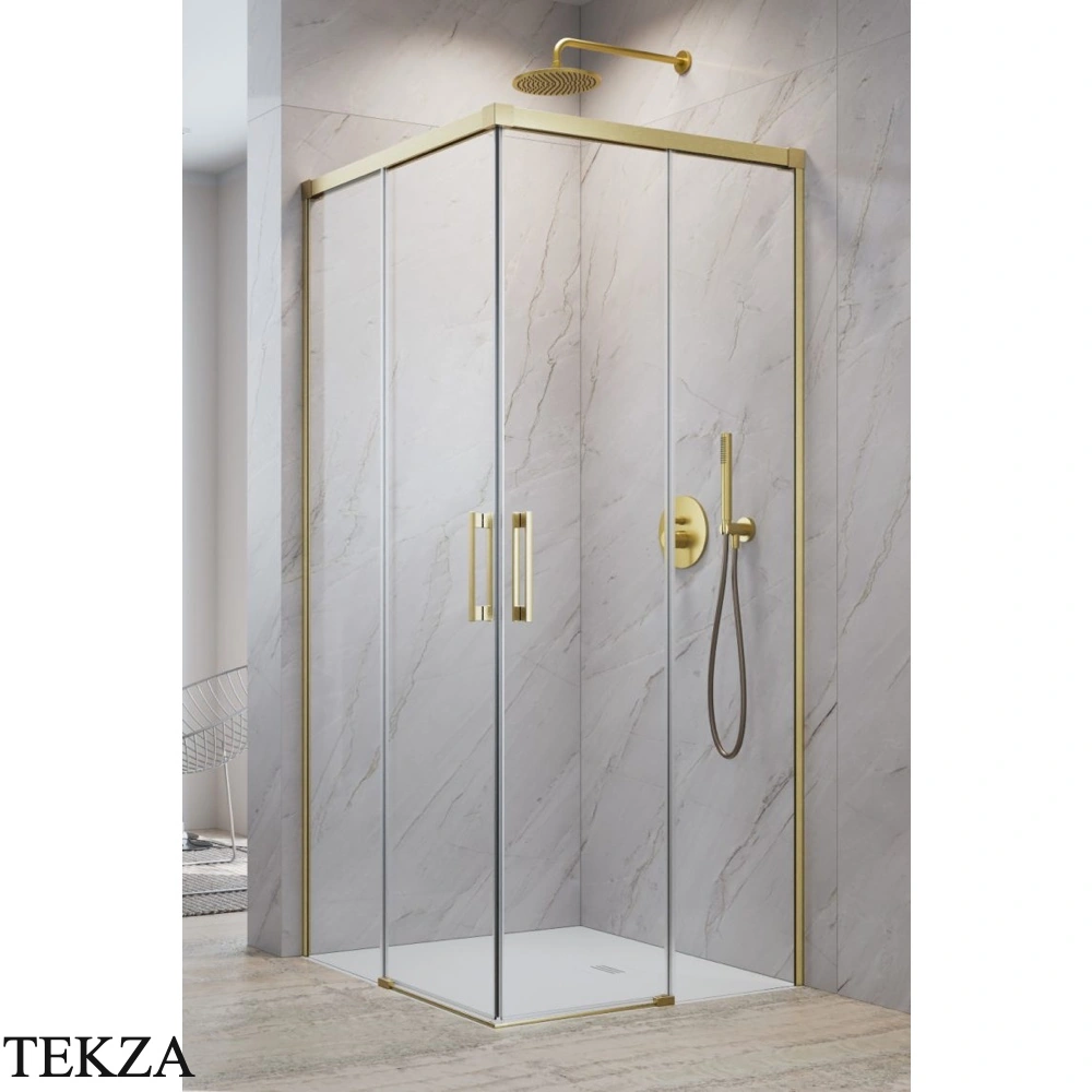 Radaway Idea KDD Душевая дверь 90 см, левая часть уголка, 387060-99-01L, брашированное золото