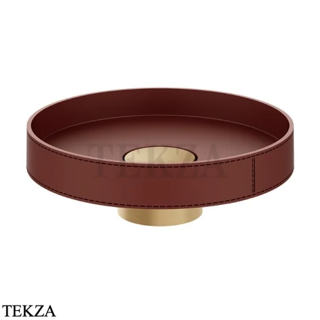 Gessi Pelle Tresse Раковина круглая накладная, без перелива 78601-431, Red Cherry/ Warm Bronze Br. PVD