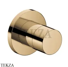 Keuco IXMO Pure Вентиль запорный, переключатель на 2 потока, круг, внешняя часть 59557030001, Бронза шлифованная