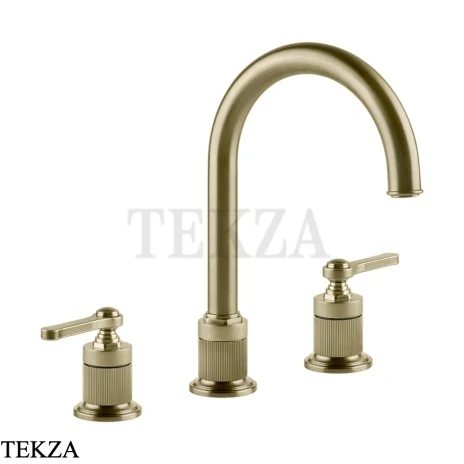 Gessi VENTI20 Смеситель для раковины зонтичный, с донным клапаном 65015-727, Brushed Brass PVD