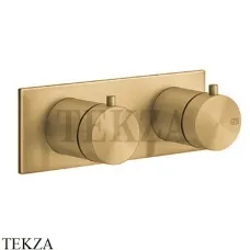 Gessi 316 SHOWER Термостат для душа на 1 выход, внешняя часть 54032-727, Brushed Brass