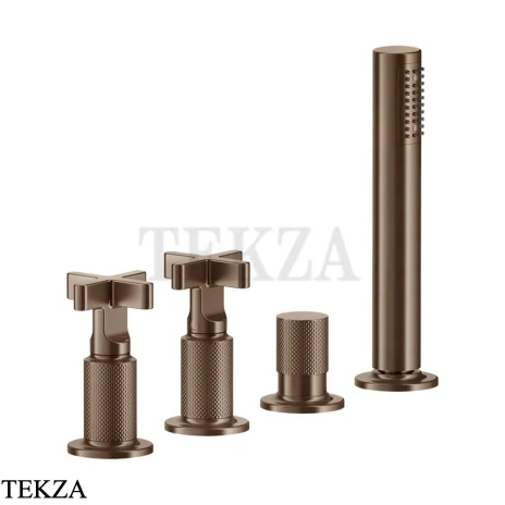 Gessi INCISO+ Смеситель для ванны без излива 58143-708, Copper Brushed PVD